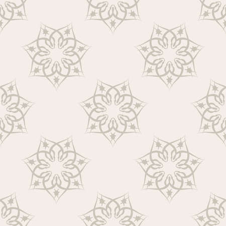 Beige seamless pattern with ornament. Vector illustration.のイラスト素材