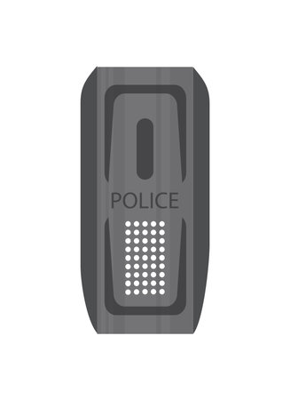Swat shield vector security police force icon illustration. Special team equipment soldier armed sign arrest. Special force armorのイラスト素材