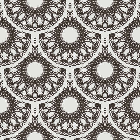 Vector seamless retro pattern background.のイラスト素材