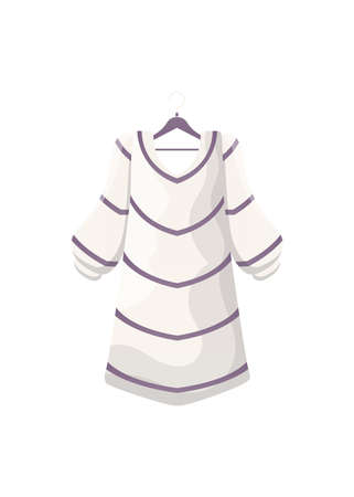 Women's dress is isolated on a white background. cartoon style. Vector.のイラスト素材
