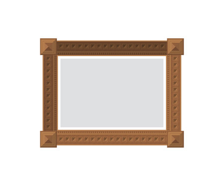 empty frame. isolated. flat style. vector illustrationのイラスト素材