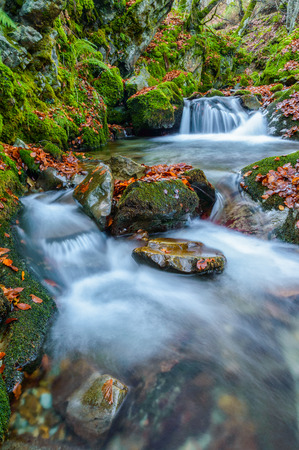 waterfall riverの写真素材