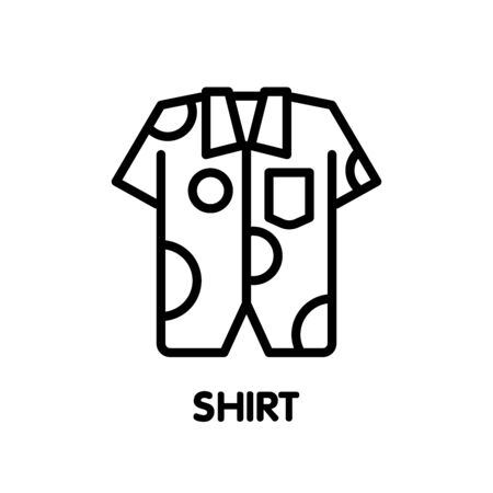 Shirt outline icon design illustration on white background eps.10のイラスト素材