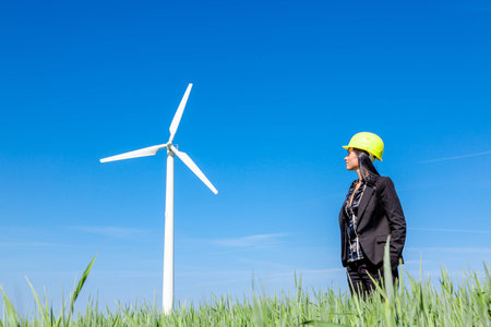 architect female looking for new energyの写真素材