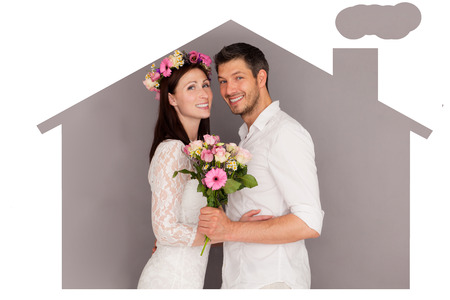 home related pictures as symbol and conceptの写真素材