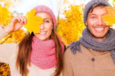 laughing smiling female and maleの写真素材