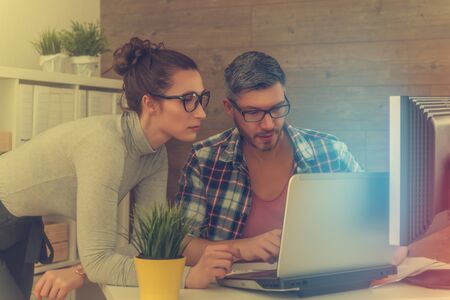 modern business people working togetherの写真素材