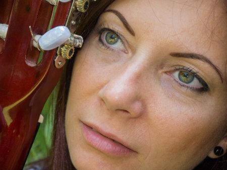 woman\'s face close upの写真素材