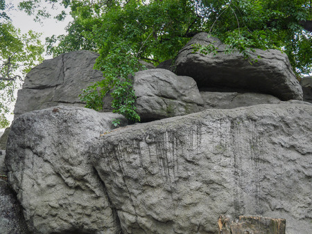 rocks in the hungarian zooの写真素材