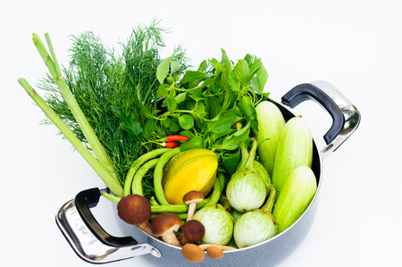 fresh vegetable  mix with mushroomの写真素材