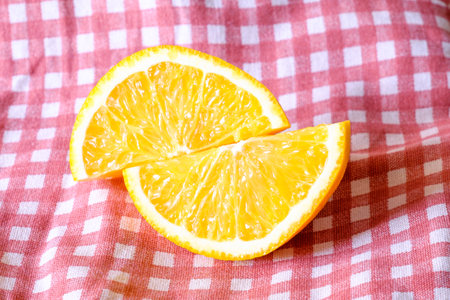 Fresh slices orange fruit
