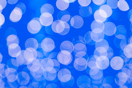 colourful of bokeh blue light blurred abstract background