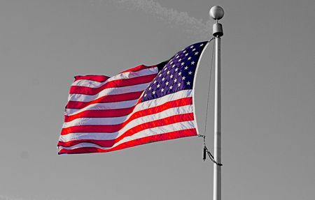 american flagの写真素材