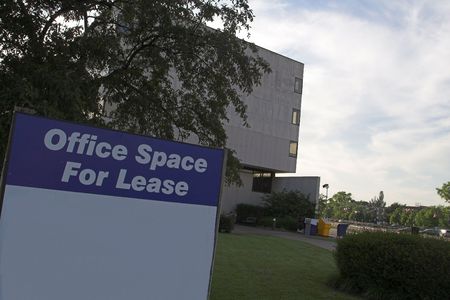 office space for lease signの写真素材
