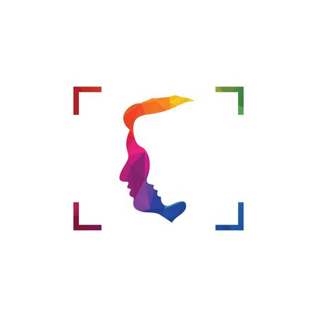 Wedding Photography Logo Design. Photographer icon.のイラスト素材