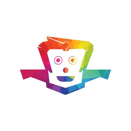 Smart Robot vector logo. Robot techno logo vector.のイラスト素材
