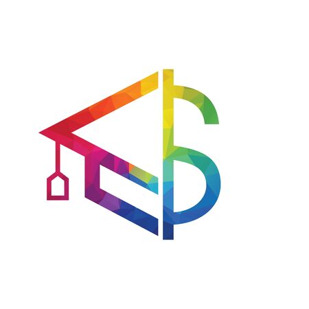 Graduation Cap Money Icon Vector Design. Scholarship logo concept design.のイラスト素材