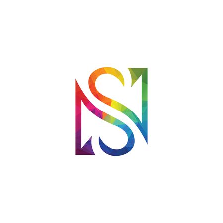 Creative letter S vector logo design.のイラスト素材