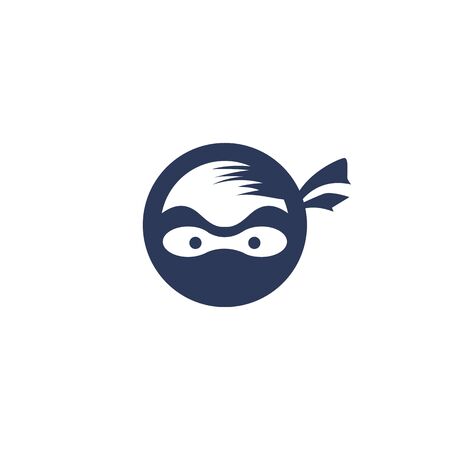 Ninja vector logo design template.のイラスト素材