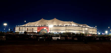 Al Bayt Stadium -The stadium will host the opening match of the FIFA World Cup 2022â¢ and fixtures right through to the semi-finals  10--09-2021のeditorial素材