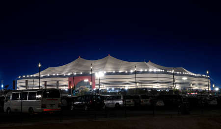 Al Bayt Stadium -The stadium will host the opening match of the FIFA World Cup 2022â¢ and fixtures right through to the semi-finals  10--09-2021のeditorial素材