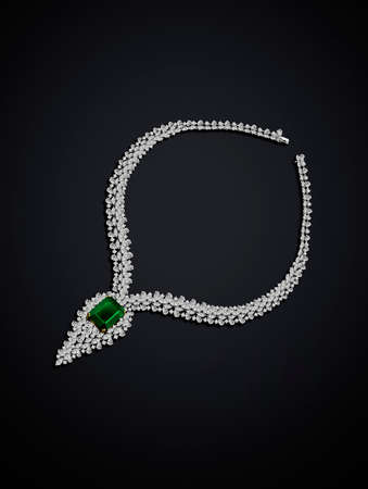 Emerald  and Diamond Jewelleryの写真素材