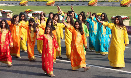 Qatari Girls and boys with traditional dress on Qatar national day celebration  18-12-2020 - QATARのeditorial素材