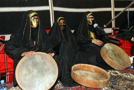 Qatar Traditional Women's music group QATAR 15-10-2019のeditorial素材