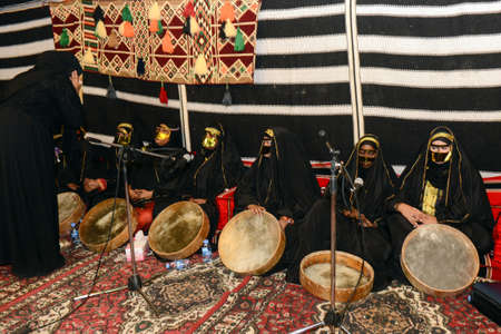 Qatar Traditional Women's music group QATAR 15-10-2019のeditorial素材