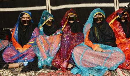 Qatar Traditional Women's music group QATAR 15-10-2019のeditorial素材