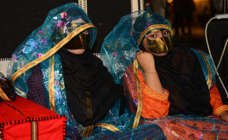 Qatar Traditional Women's music group QATAR 15-10-2019のeditorial素材