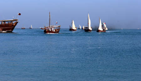 Traditional Arabian fisherman's life- QATAR 15-10-2020のeditorial素材