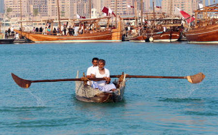 Traditional Arabian fisherman's life- QATAR 15-10-2020のeditorial素材