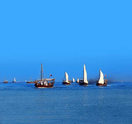 Traditional Arabian fisherman's life- QATAR 15-10-2020のeditorial素材