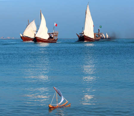 Traditional Arabian fisherman's life- QATAR 15-10-2020のeditorial素材