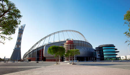 exterior of the National Stadiumの写真素材
