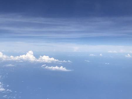 Above the sea of cloudsの写真素材