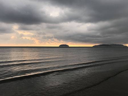 Sunset by the sea