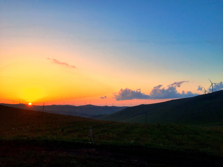 Sunrise sceneryの写真素材