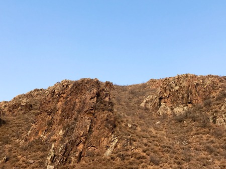 mountain rock and skyの写真素材