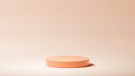 horizontal light background, isolated rounded base, pastel color palette, product placement, background color paletteの写真素材