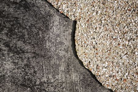 background image taken from around a old uninhabitable buildingの写真素材