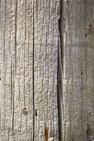 looking at shape, texture and grain of a wooden poleの写真素材