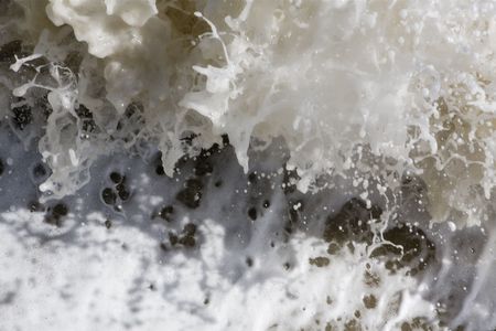 detail image of the sea waves looking at shape and texture in natureの写真素材