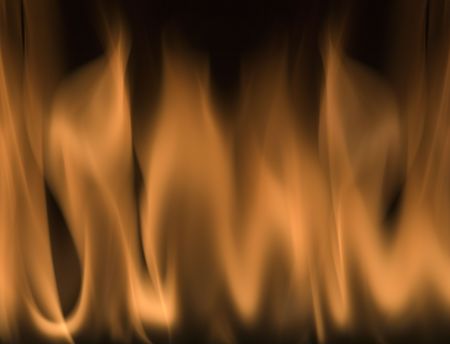 image of red hot fire frozen in time against a black backgroundの写真素材