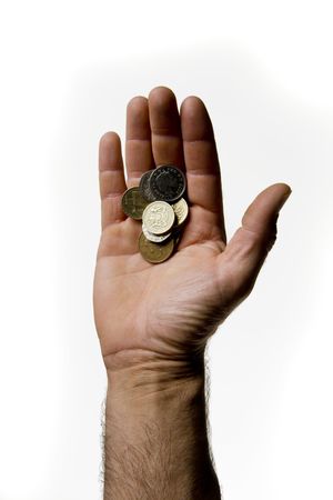 hand gesture on white backgroundの写真素材