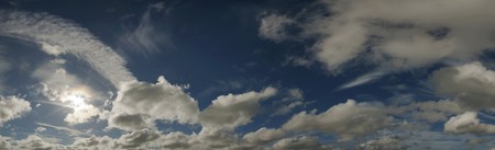 large image of blue sky and great clouds shapes