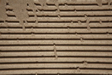 looking down at an old cardboard boxの写真素材