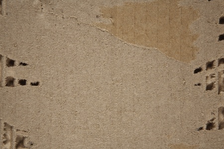 looking down at an old cardboard boxの写真素材