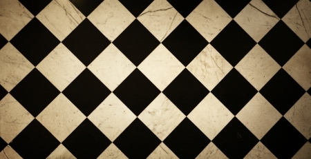 Black and white square mosaicの写真素材